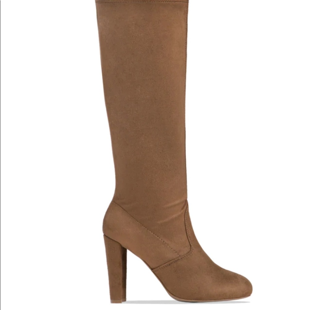 BRAND NEW! Wide feet over the knee high boots with block heel